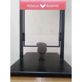 Metal Pedallı El Dezenfektan Aparat Standı Ayak Basmalı
