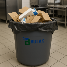 Dökme Çöp Poşeti Jumbo Boy 80 cm X 110 cm Siyah 25 kg