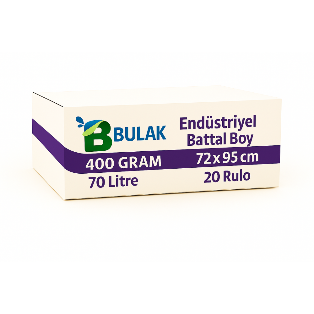 Endüstriyel Battal Boy Çöp Poşeti 72 cm x 95 cm 400 Gram