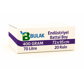 Endüstriyel Battal Boy Çöp Poşeti 72 cm x 95 cm 400 Gram