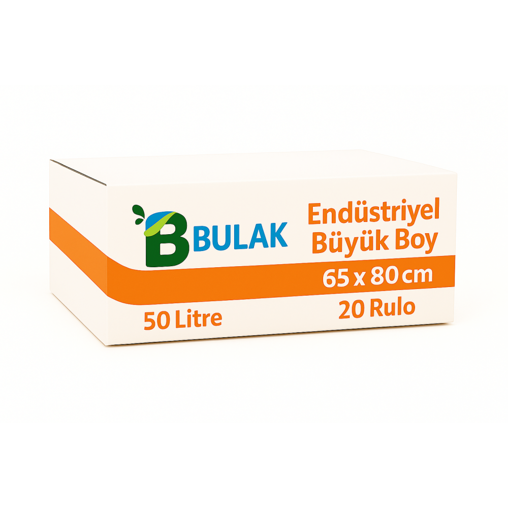 Endüstriyel Büyük Boy Çöp Poşeti 65 cm x 80 cm