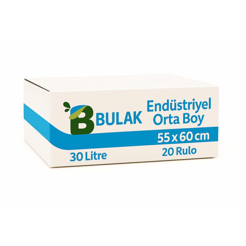 Endüstriyel Orta Boy Çöp Poşeti 55 cm x 60 cm