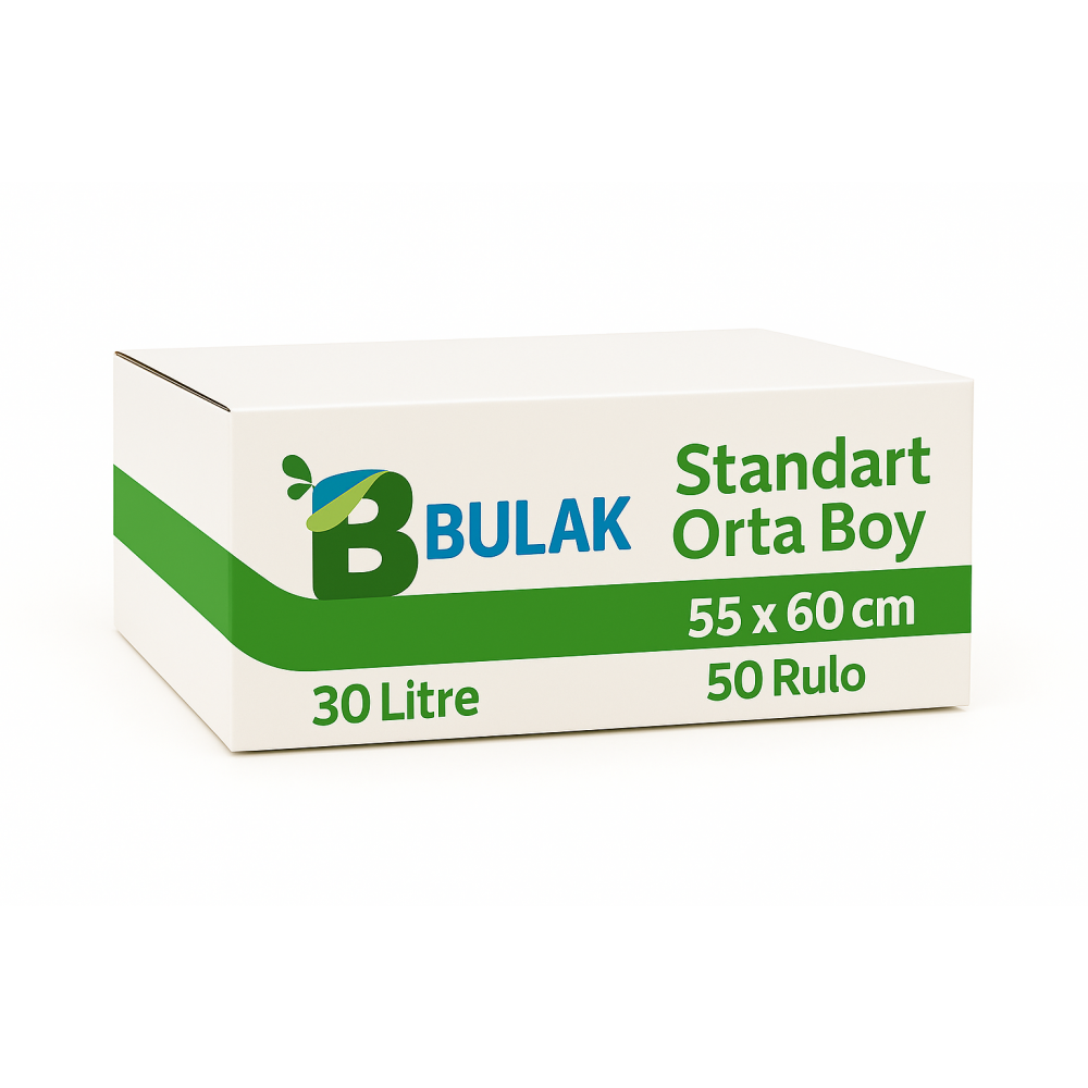 Standart Orta Boy Çöp Poşeti 55 cm x 60 cm 